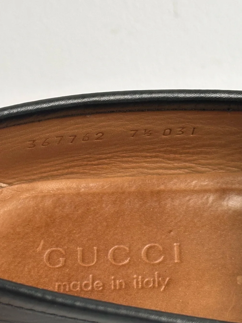 Gucci Black Leather Horsebit 1953 Loafers - Picture 7 of 8